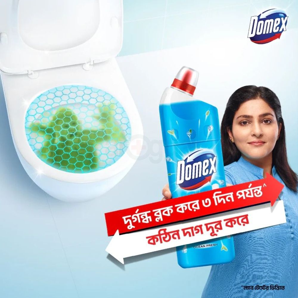Domex Ocean Toilet Cleaning Liquid 2*500ml with Free Mug  