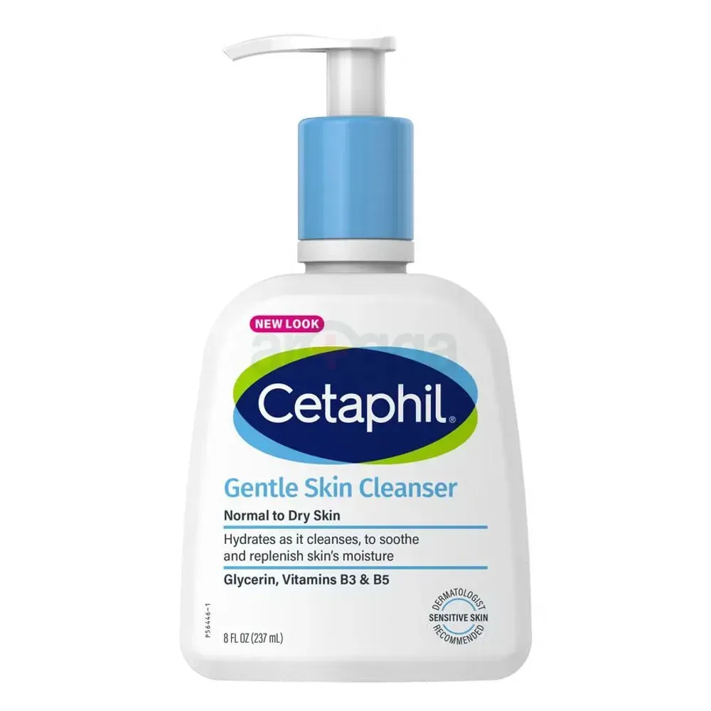 Cetaphil Gentle Skin Cleanser for Normal To Dry Skin with Hydrating Glycerin, Vitamins B3 & B5 237ml  