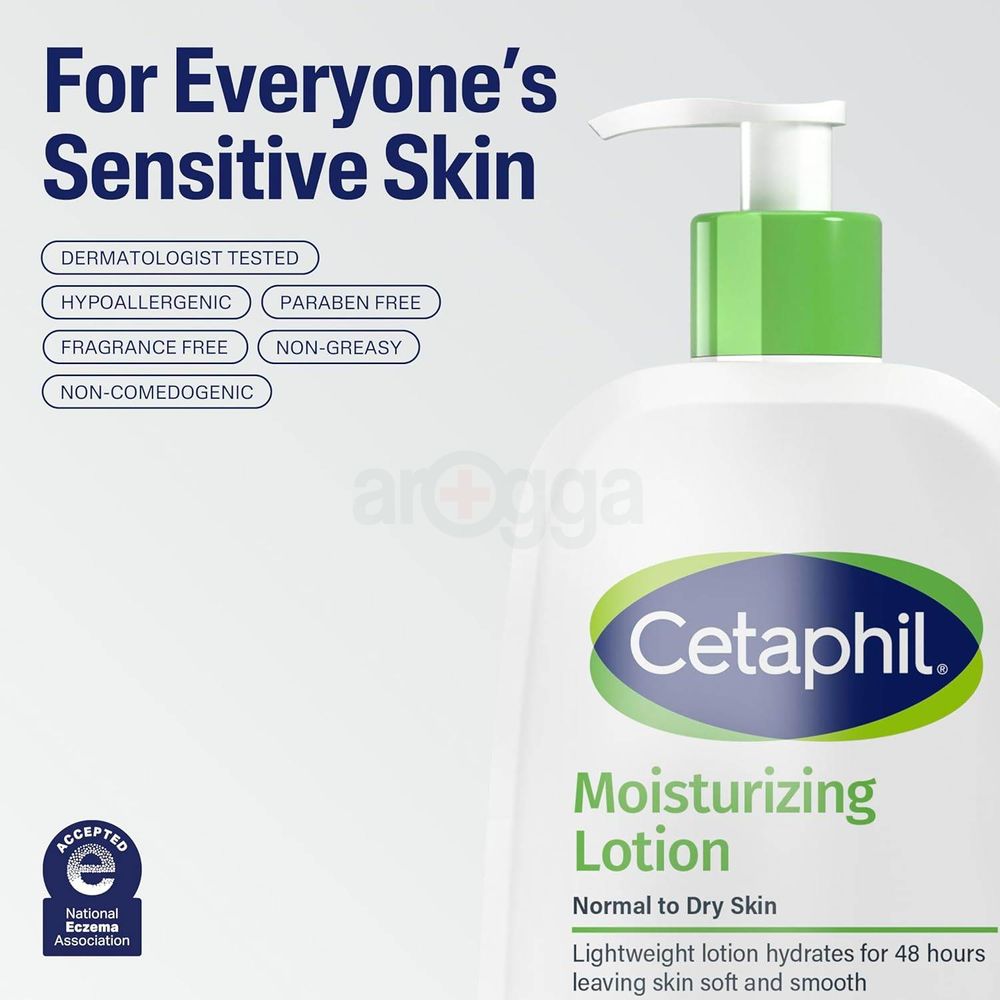 Cetaphil Moisturizing Lotion for Normal to Dry Skin with Glycerin, Vitamins B3 & B5 473ml  