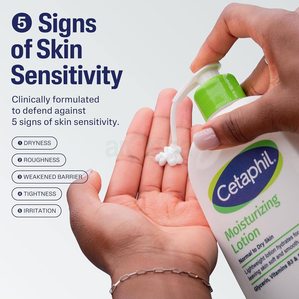 Cetaphil Moisturizing Lotion for Normal to Dry Skin with Glycerin, Vitamins B3 & B5 473ml  