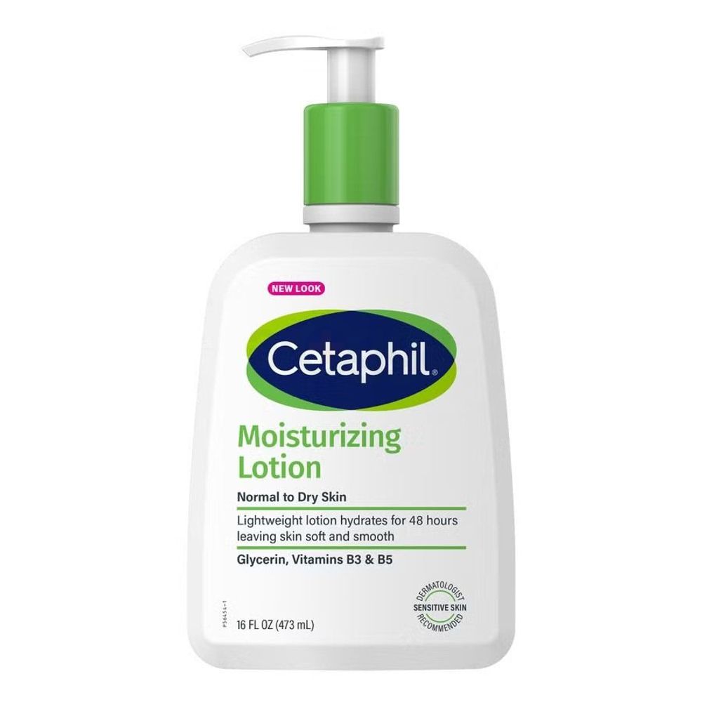 Cetaphil Moisturizing Lotion for Normal to Dry Skin with Glycerin, Vitamins B3 & B5 473ml  