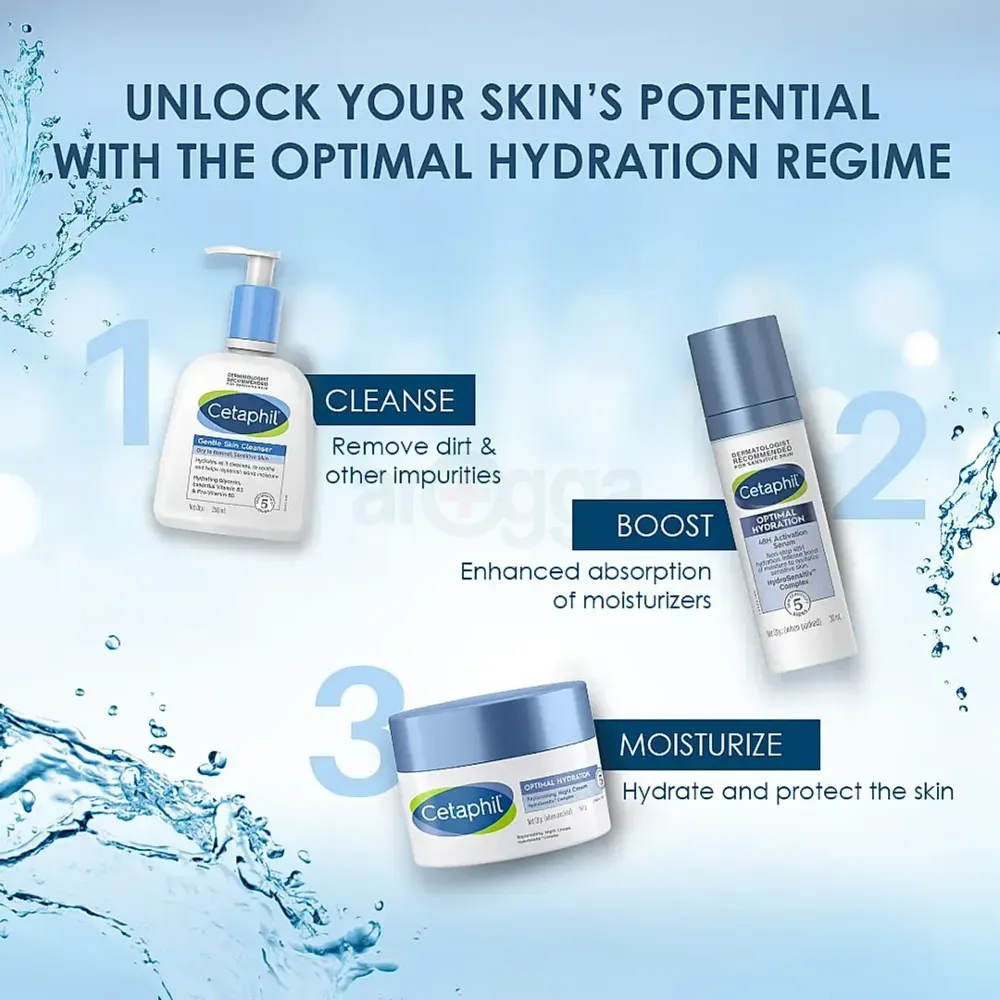 Cetaphil Optamil Hydration Replenishing Night Cream for Dry and Dehydrated Skin  