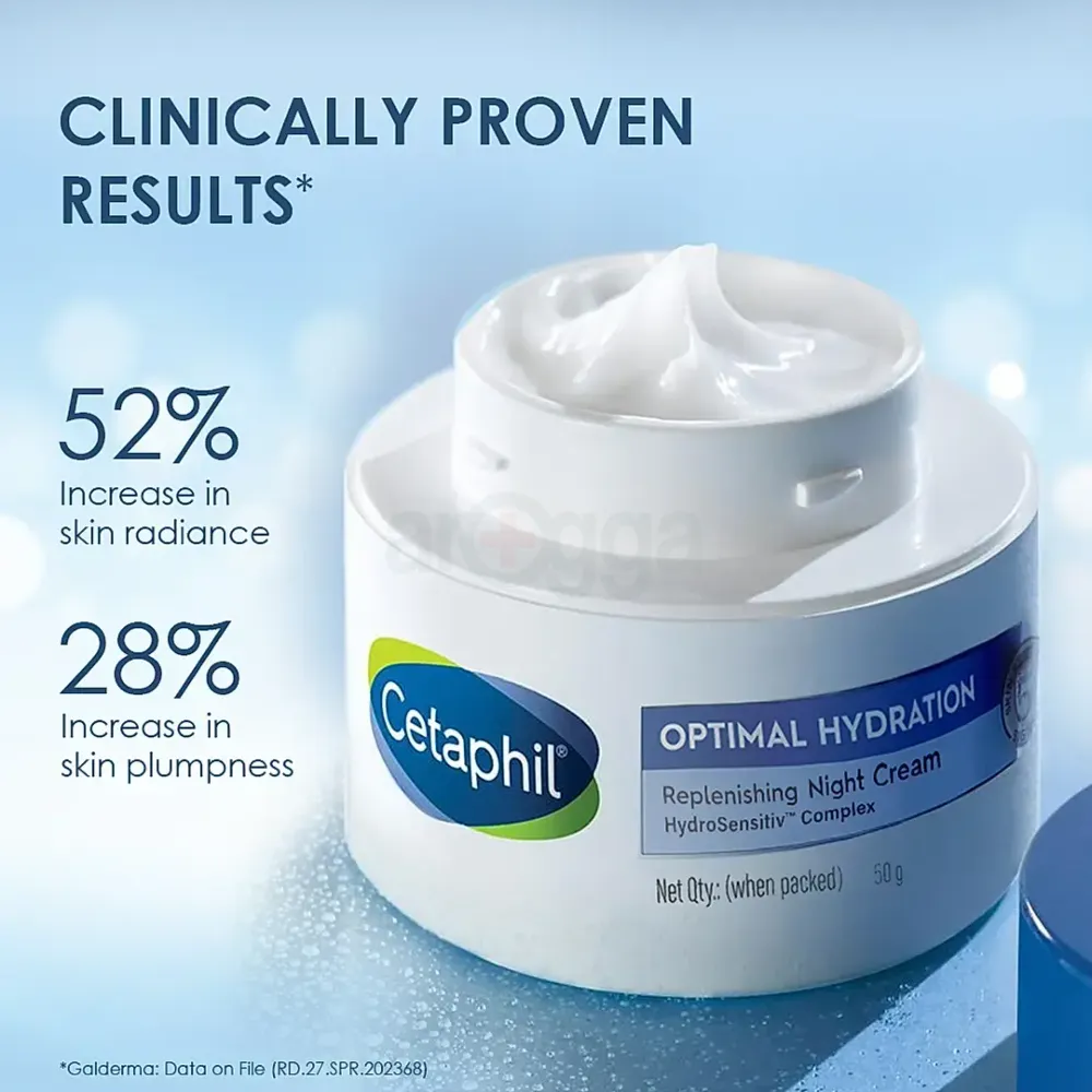 Cetaphil Optamil Hydration Replenishing Night Cream for Dry and Dehydrated Skin  