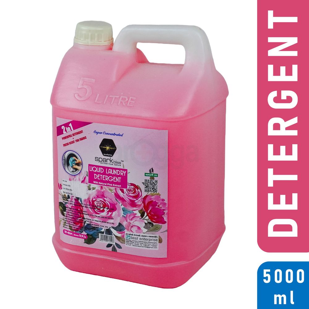Spark Bliss Liquid Detergent Pink 5000ml  