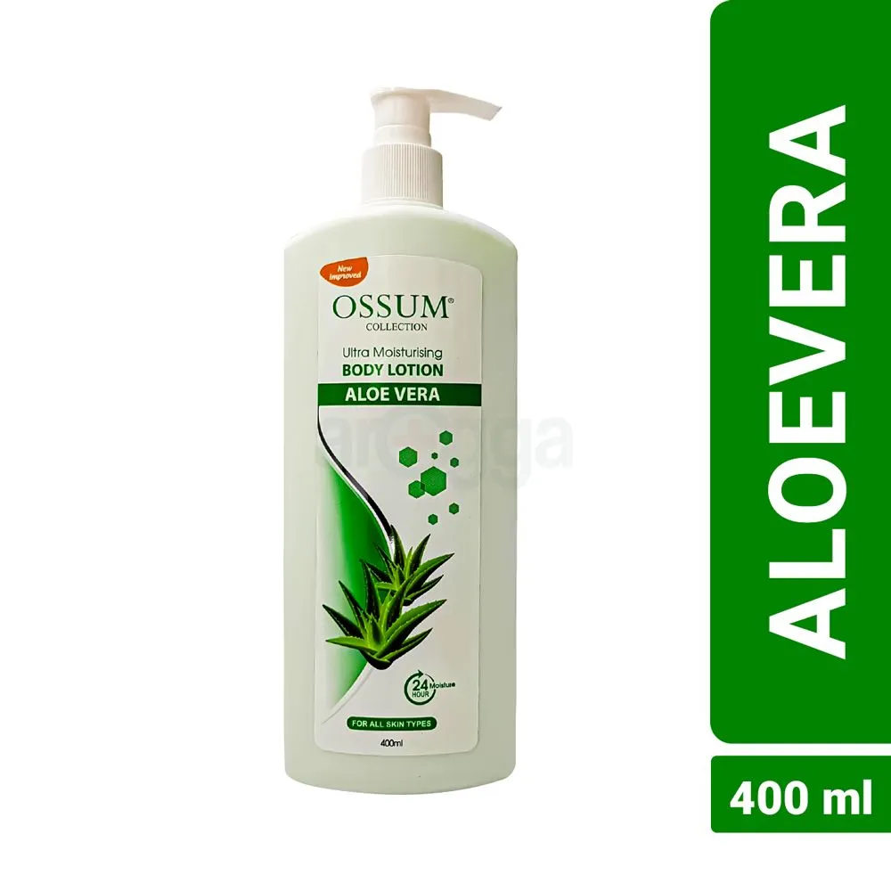 Buy 1 Ossum Ultra Moisturising Body Lotion with Aloe Vera 400ml Get 1 Ossum Perfumed Olive Oil 100ml Free  