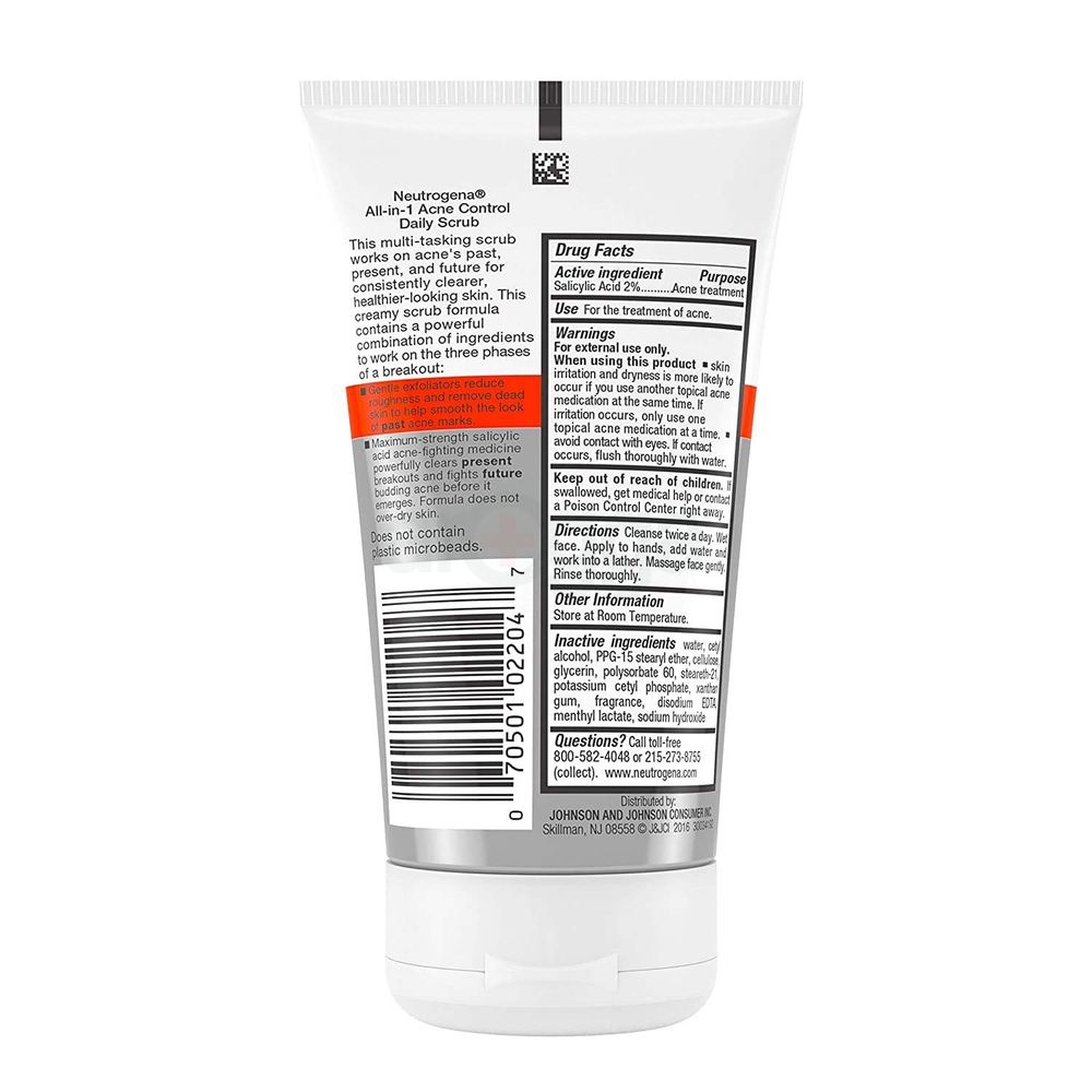 Neutrogena All-in-1 Acne Control Daily Scrub  