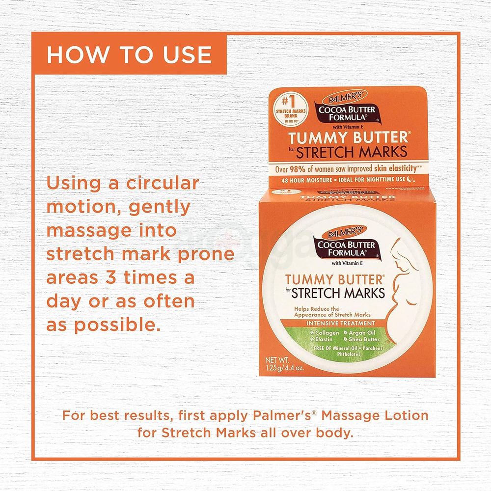 Palmer's Cocoa Tummy Butter Stretch Marks Cream with Vitamin E 125g  