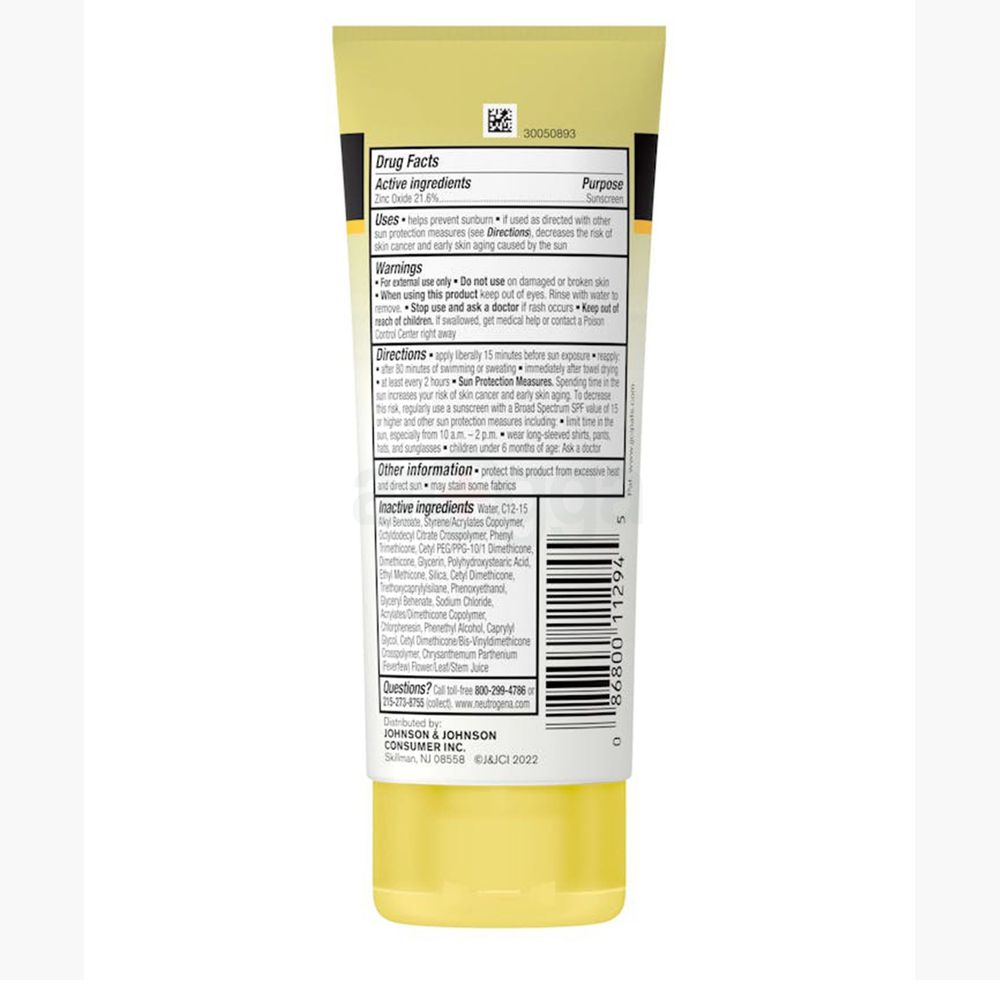 Neutrogena Sheer Zinc Kids Mineral Broad Spectrum SPF 50+ Sunscreen 88ml  