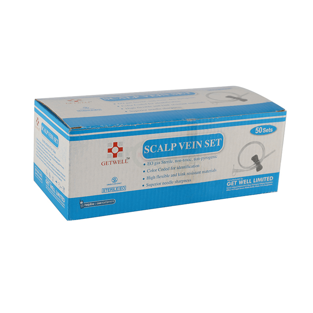 Getwell Scalp Vein Set 23g  