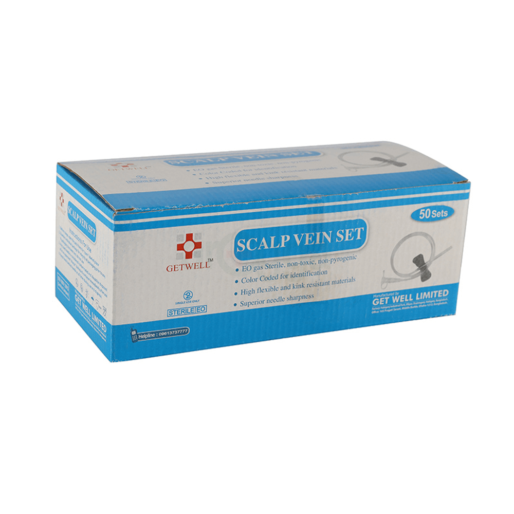 Getwell Scalp Vein Set 19g  