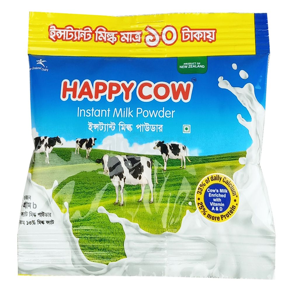 Happy Cow Instant Milk Powder 10gm  