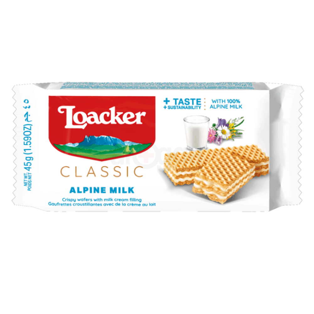 Loacker Classic Alpine Milk Wafers 45g  