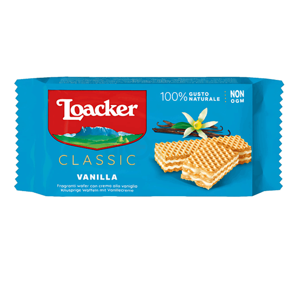 Loacker Classic Vanilla Wafer 45Gm  