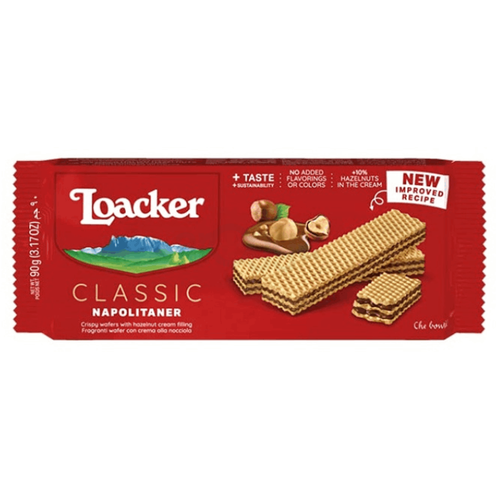 Loacker Classic Napolitaner Wafers 90Gm  