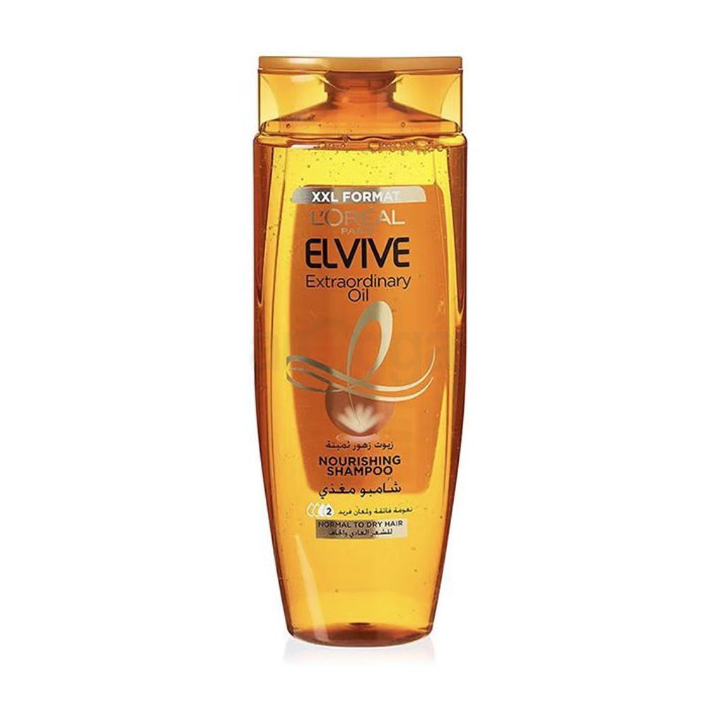 Loreal Paris Elvive Extraordinary Oil Nourishing Shampoo XXL Format Pack for Normal to Dry Hair  