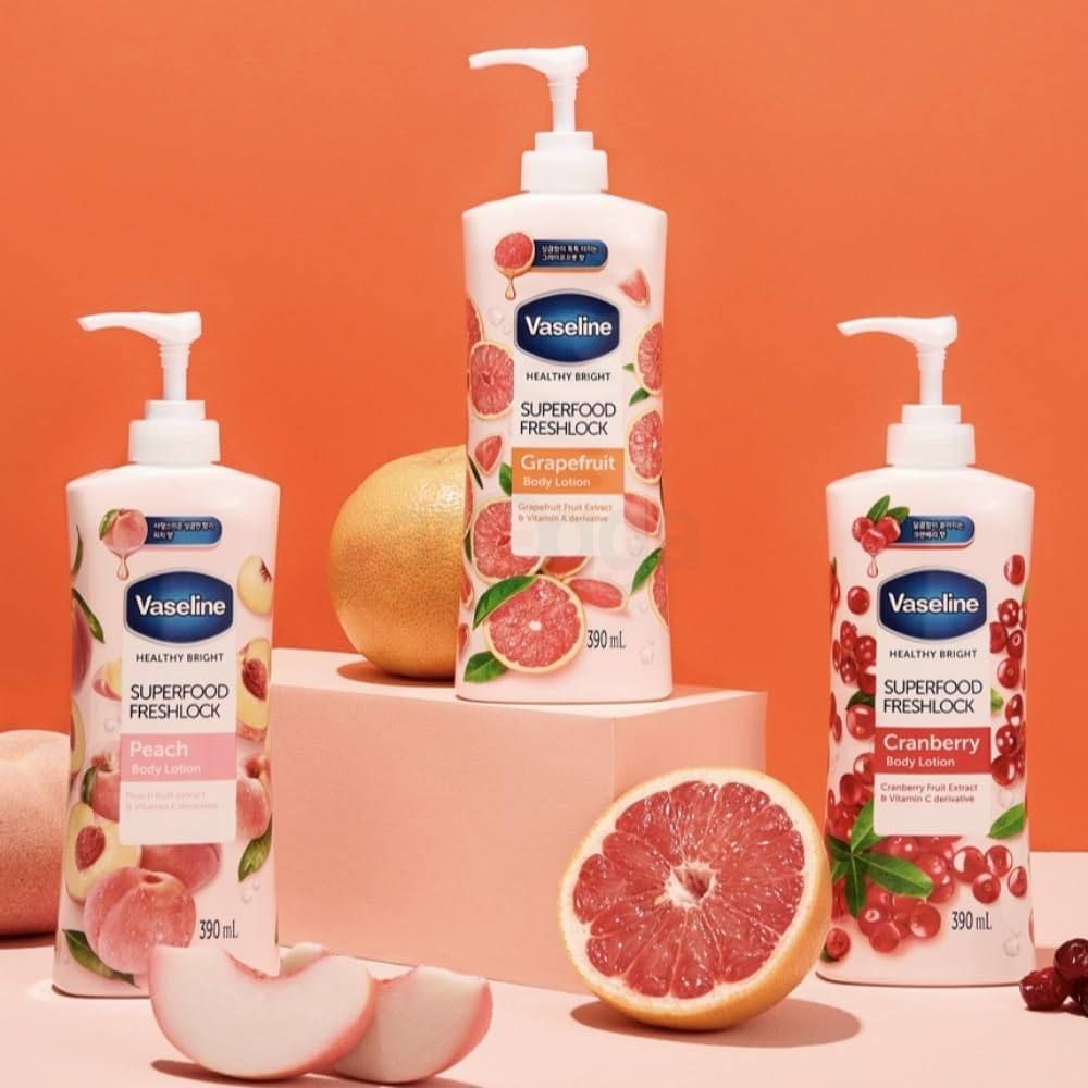 Vaseline Healthy Bright 10x Superfood Freshlock Grapefruit Body Lotion  