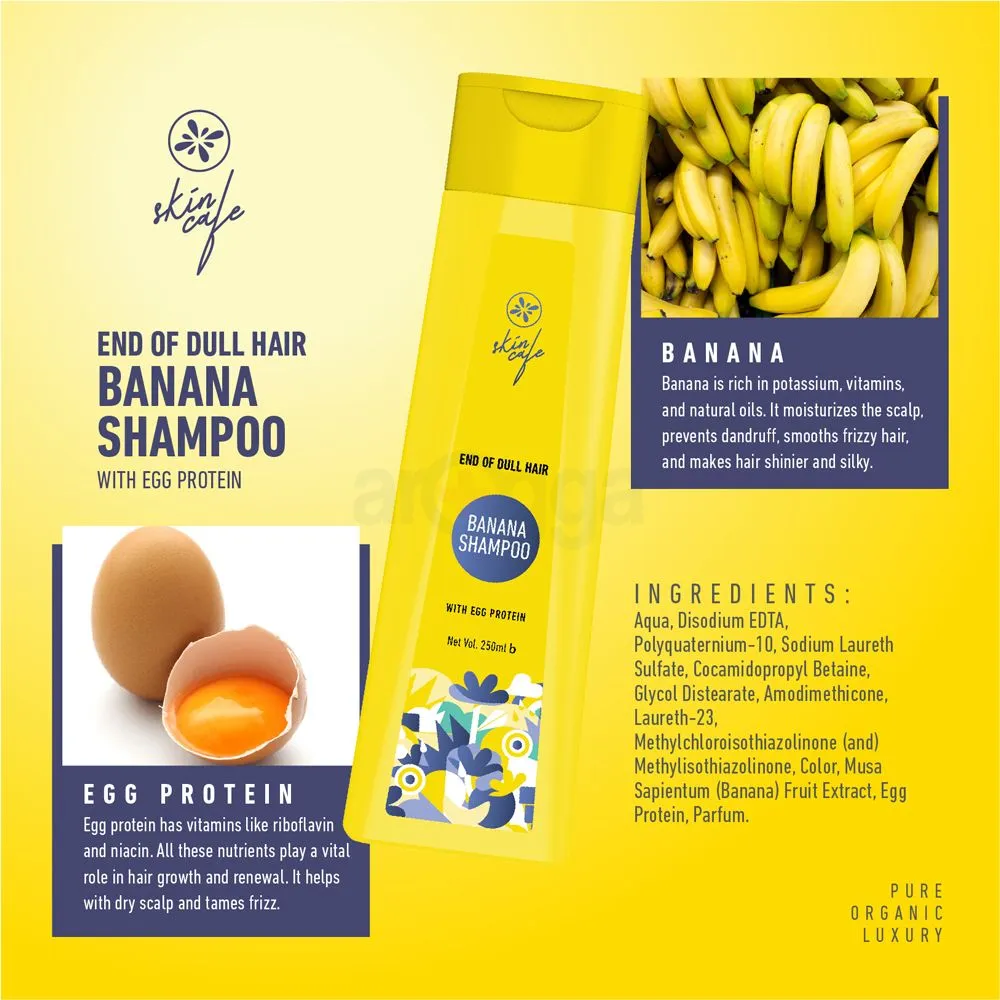 Buy 1 Skin Cafe Banana Shampoo 250ml Get 1 Skin Café Conditioner 120ml Free  