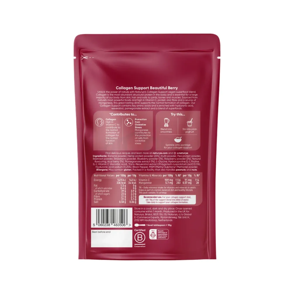 Naturya Vegan Superfood Collagen Support 140g  