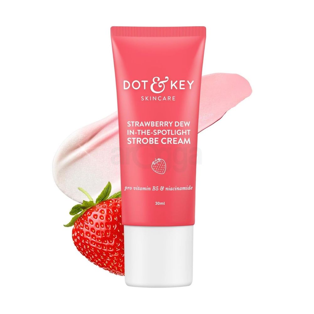 Dot and Key Strawberry Dew Spotlight Strobe Cream with Pro Vitamin B5 and Niacinamide for All Skin Types  