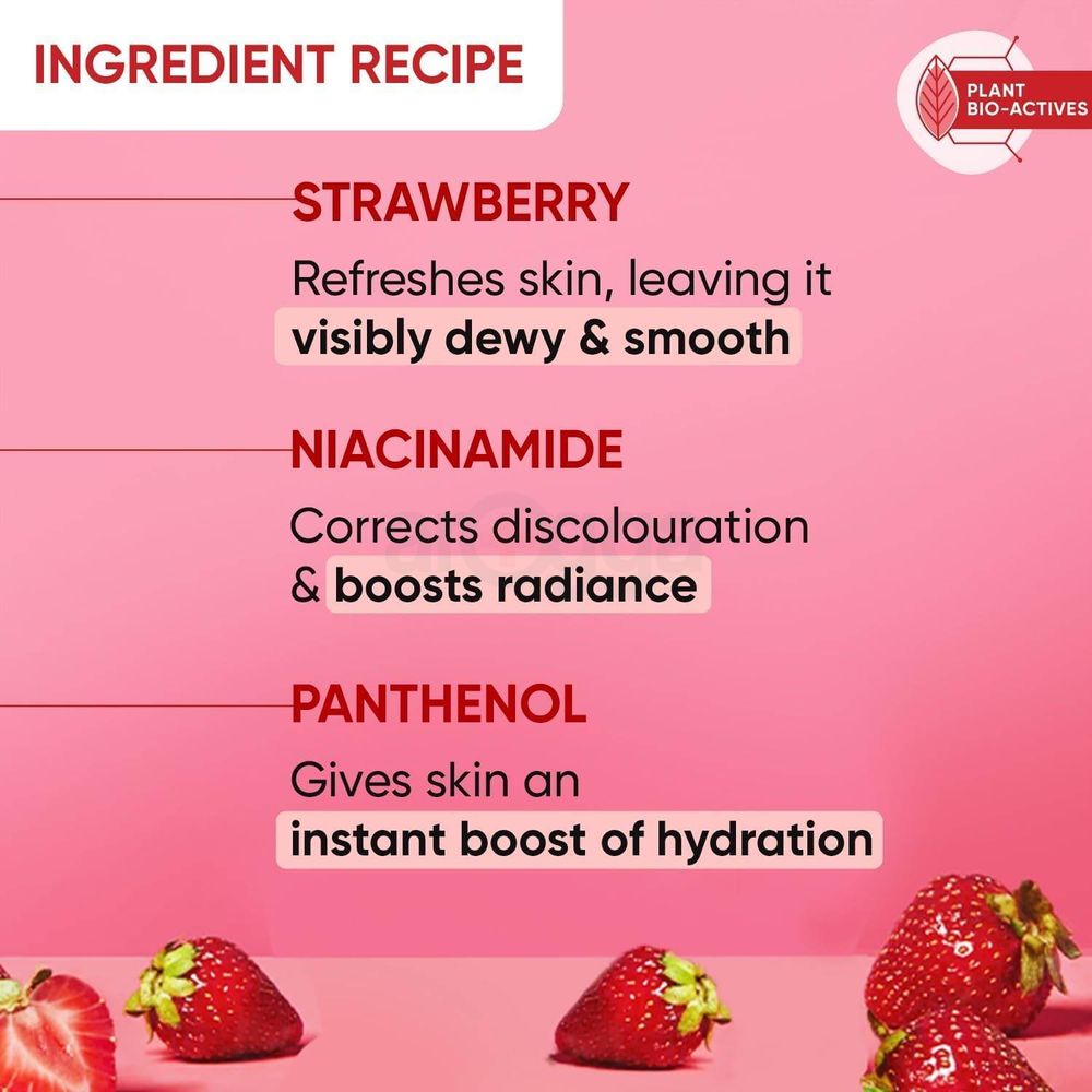 Dot and Key Strawberry Dew Spotlight Strobe Cream with Pro Vitamin B5 and Niacinamide for All Skin Types  