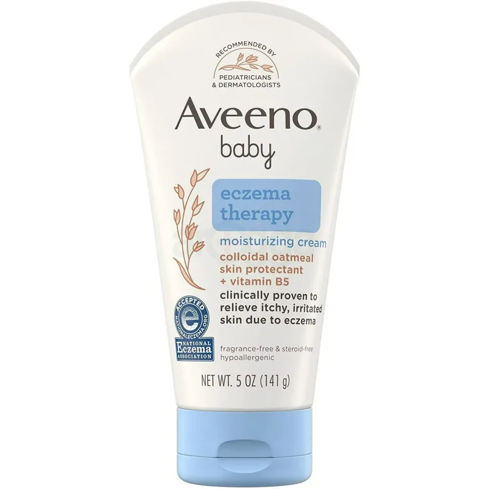Aveeno Baby Eczema Therapy Moisturizing Cream with Colloidal Oatmeal Skin Protectant + Vitamin B5  