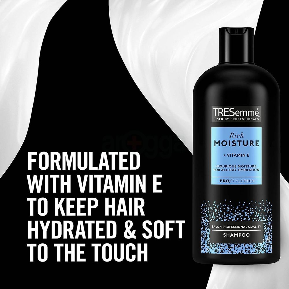 Tresemme Rich Moisture + Vitamin E Salon Professional Shampoo for All Day Hydration  