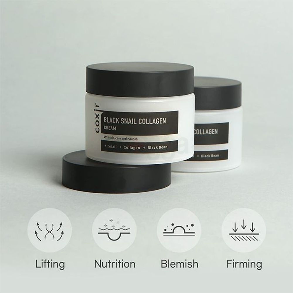 Coxir Black Snail Collagen Cream  