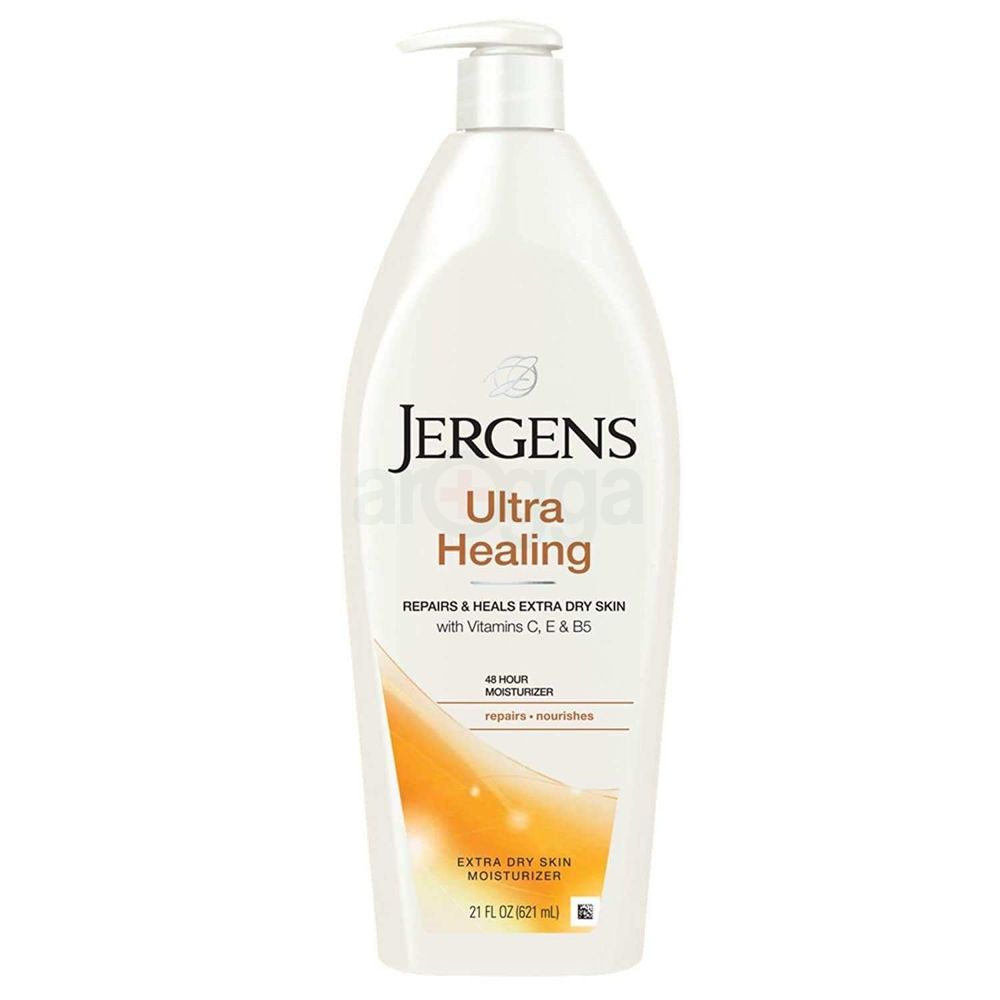 Jergens 48hr Nourishing Ultra Healing Moisturizer with Vitamin C,E and B5 for Extra Dry Skin  