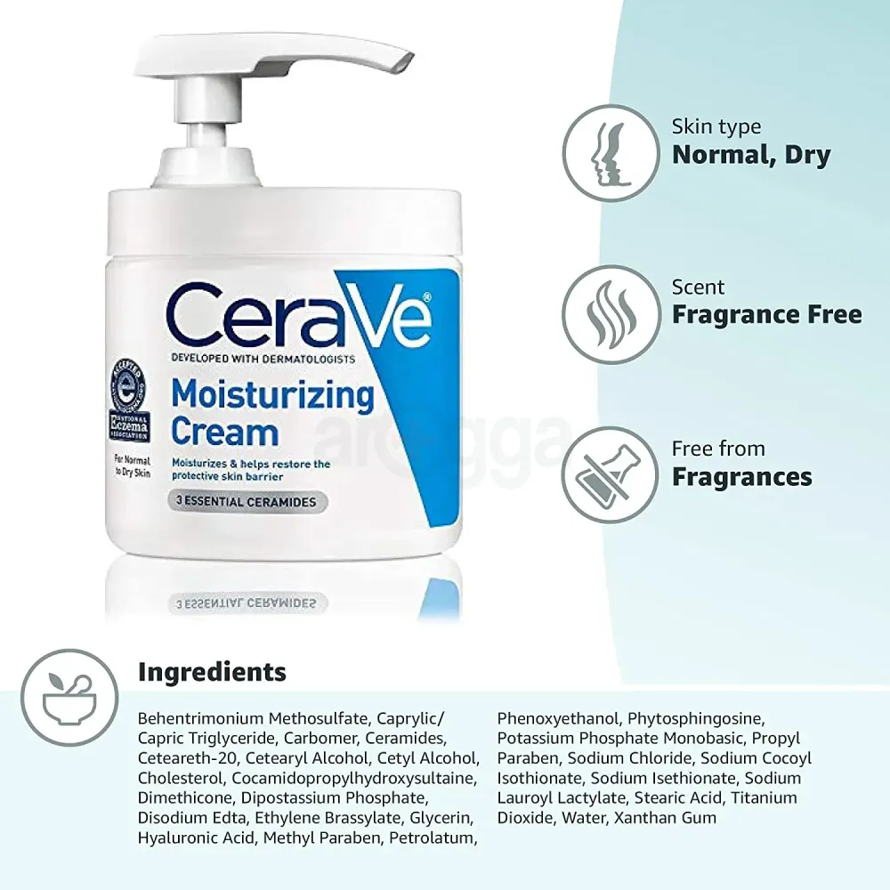 Cerave Moisturising Cream for Normal to Dry Skin - Pump  