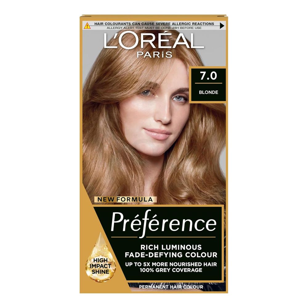 Loreal Paris Preference Luminous Fade-Defying Hair Color - 7.0 Blonde  