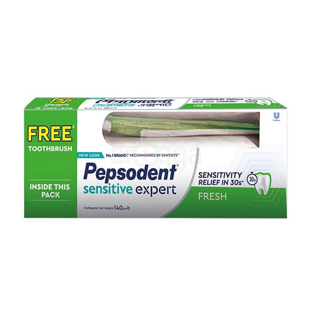 Pepsodent Toothpaste Sensitive Expert Fresh 140g (Toothbrush Free)  