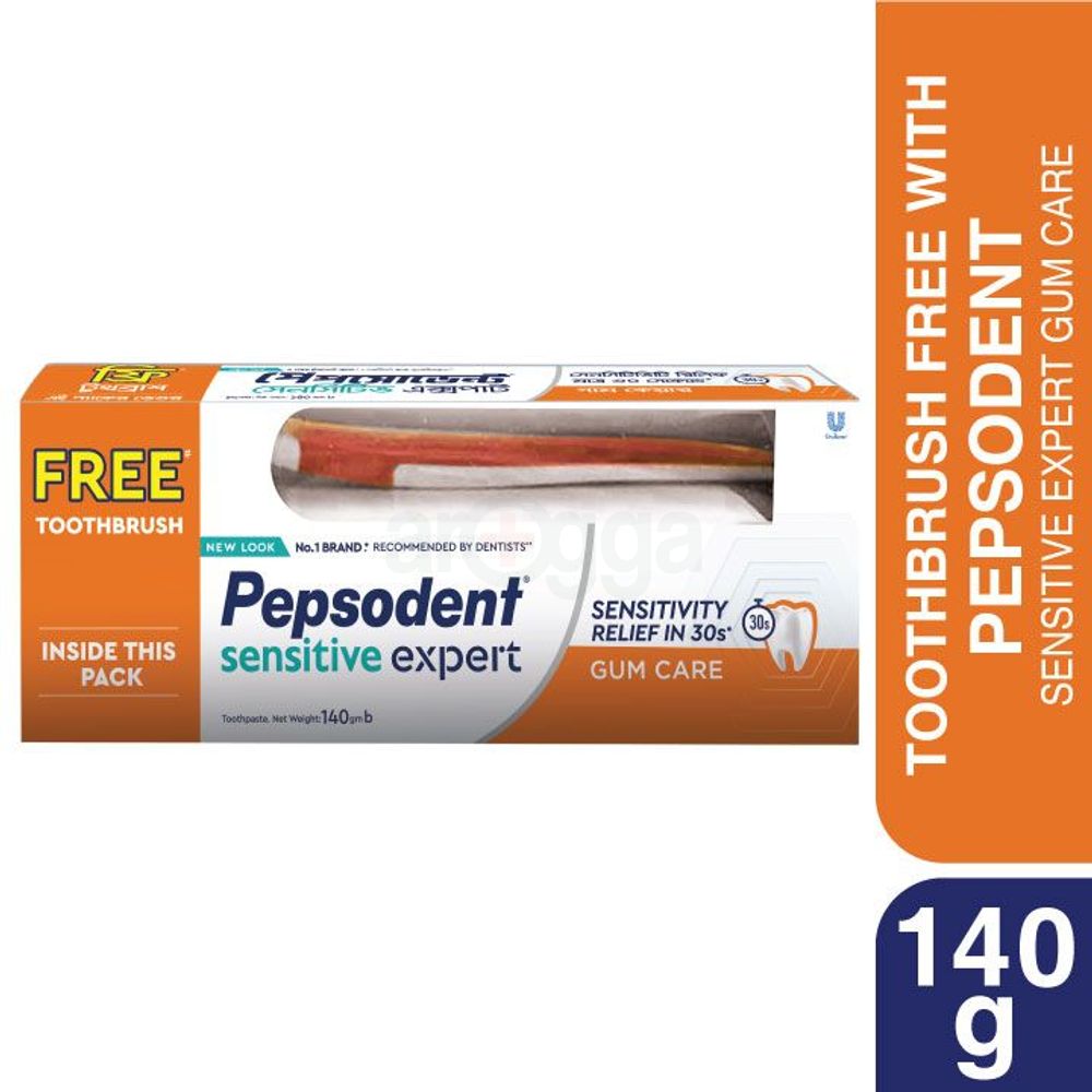 Pepsodent Toothpaste Sensitive Expert Gum Care 140g (Toothbrush Free)  