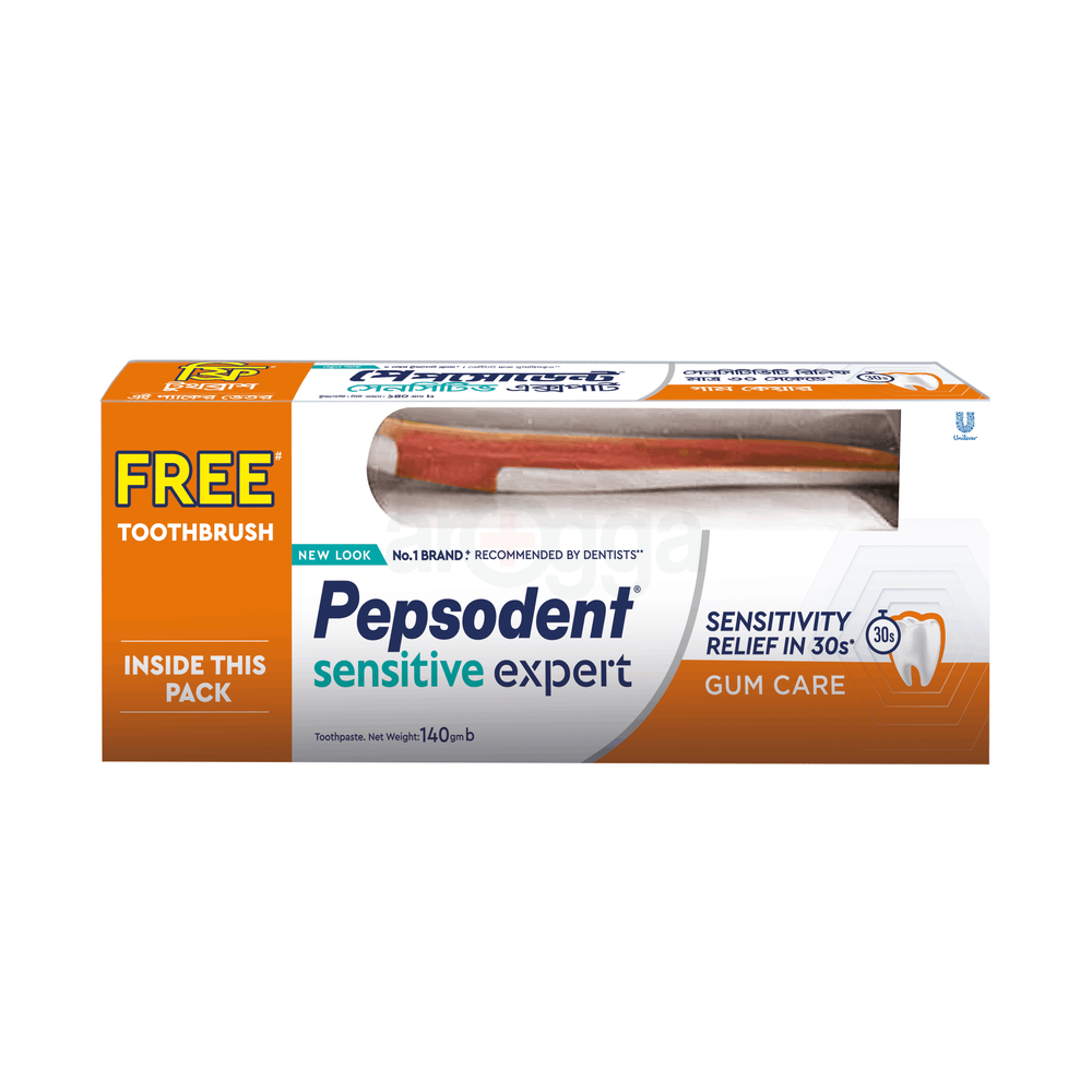 Pepsodent Toothpaste Sensitive Expert Gum Care 140g (Toothbrush Free)  