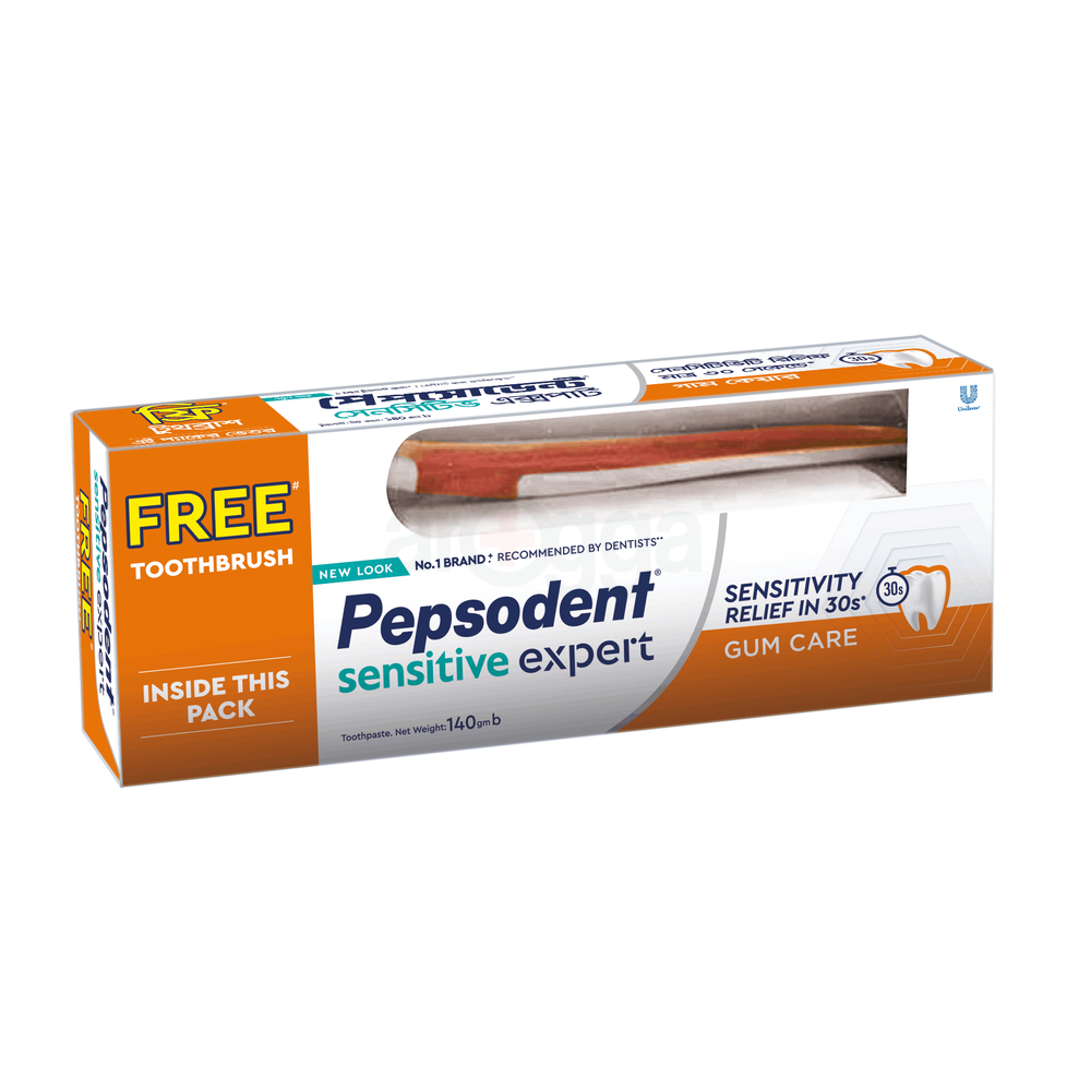 Pepsodent Toothpaste Sensitive Expert Gum Care 140g (Toothbrush Free)  