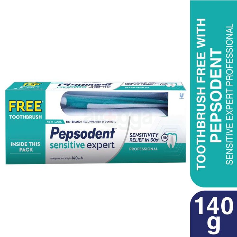 Pepsodent Toothpaste Sensitive Expert Professional 140g (Toothbrush Free)  