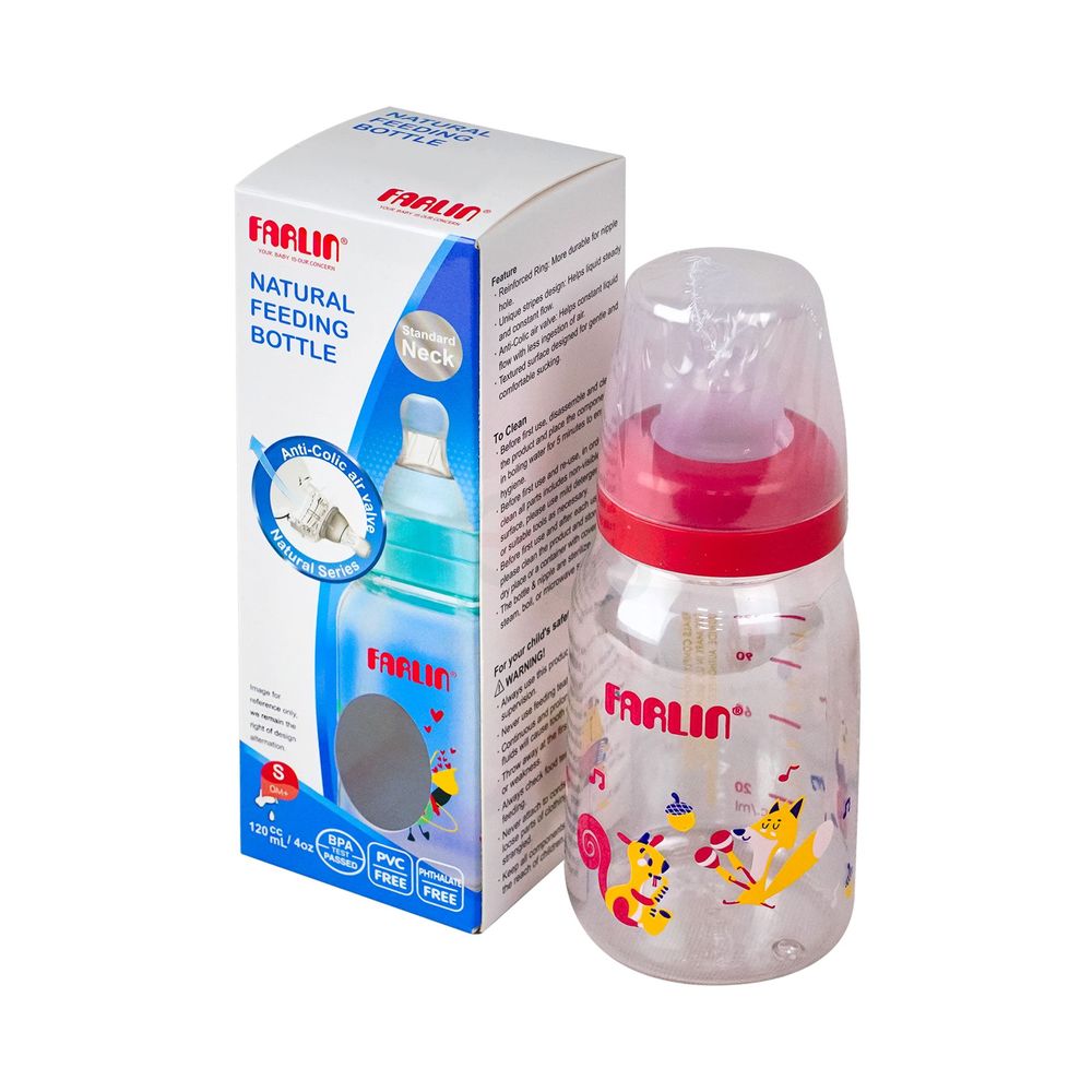 Angel Anti-Colic Feeding Bottle 120ml, S 0m+ (RXA-4D2H1 PP)  