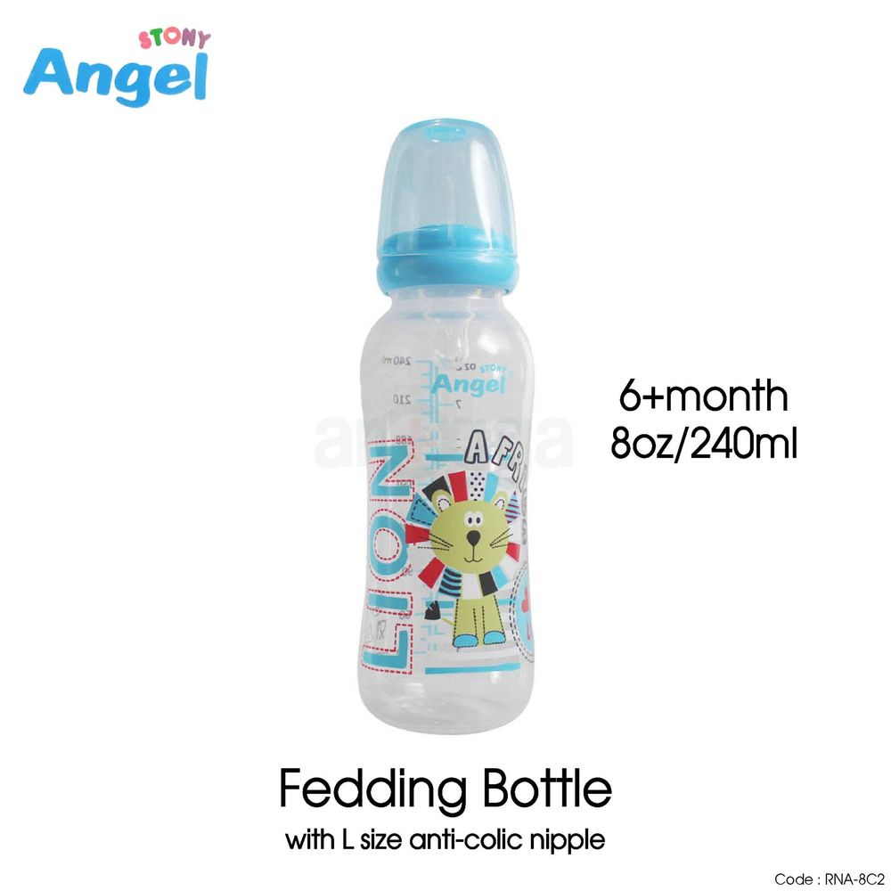 Angel Anti-colic Feeding Bottle 240ml, L 6m+ (RNA-8C2)  
