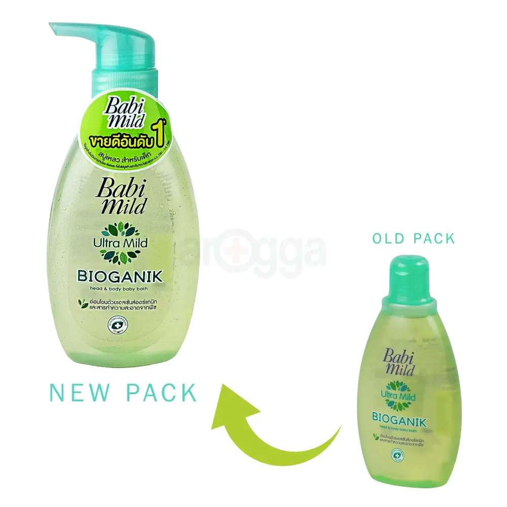 Babi Mild Ultra Mild Bioganik Head & Body Wash 200ml  