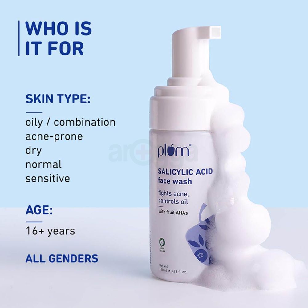 Plum 1% Encapsulated Salicylic Acid Foaming Face Wash  