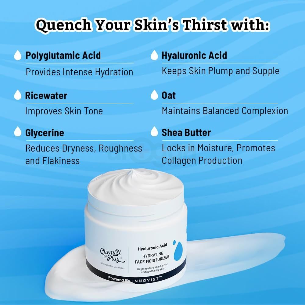 Chemist at Play Hydrating Face Moisturizer with Hyaluronic Acid  