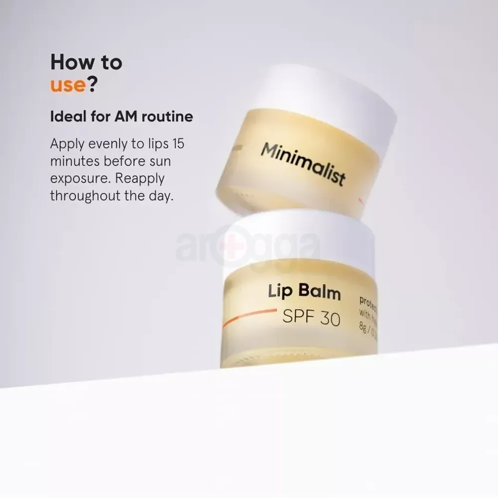 Minimalist SPF 30 Lip Balm with Ceramides & Hyaluronic Acid 8g  