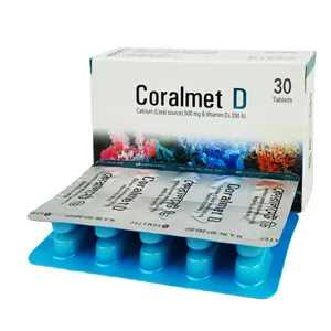 Coralmet-D 500mg+200IU tablet