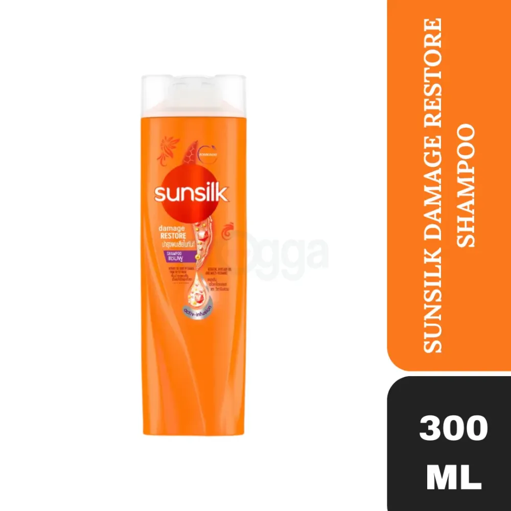 Sunsilk Damage Restore Shampoo with Keratin,Avocado Oil and Multi Vitamins ( Made in Thailand)  