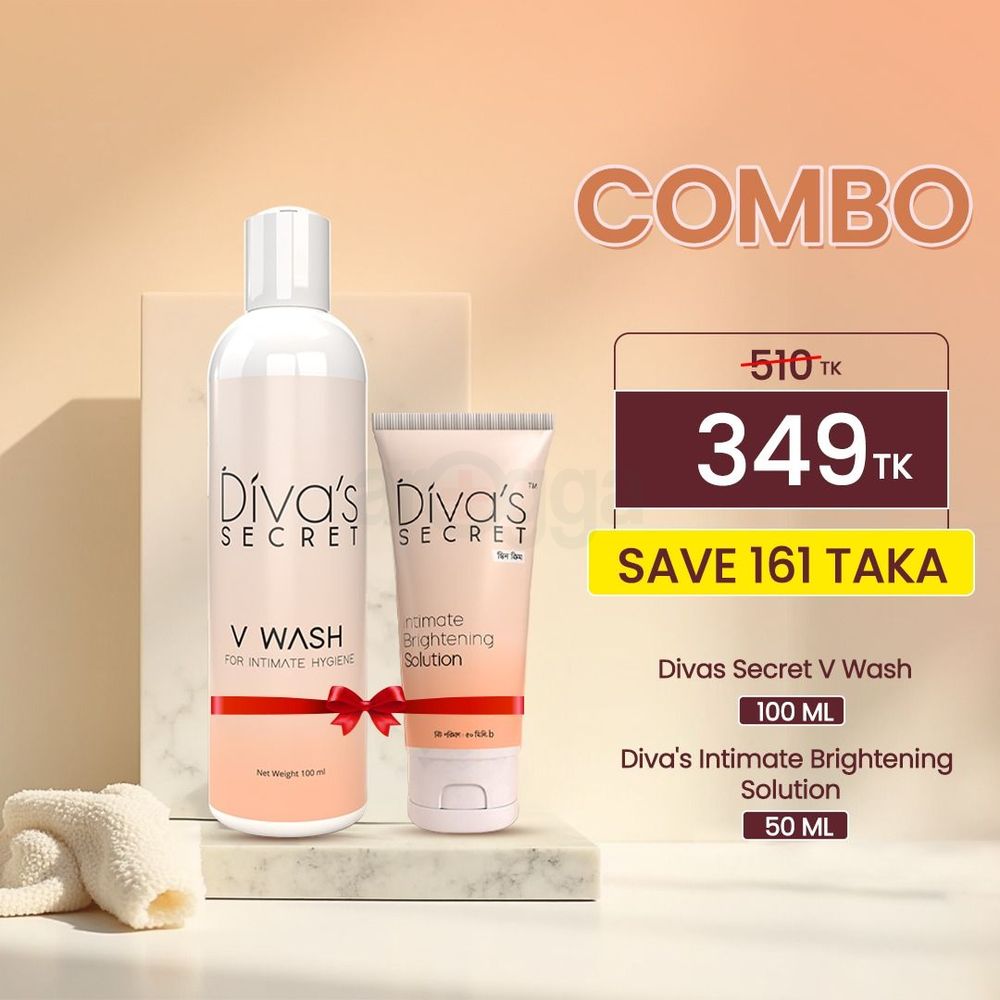 Divas Secret V Wash 100ml & Divas Secret Intimate Brightening Solution 50ml  