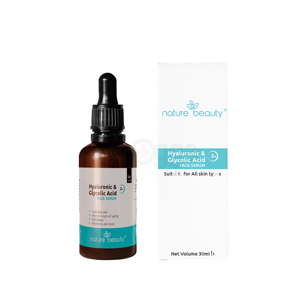 Nature Beauty Hyaluronic 1% & Glycolic Acid 2% Serum 30 ml  