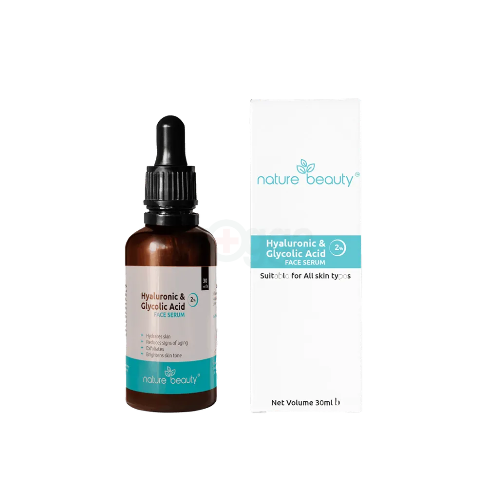 Nature Beauty Hyaluronic 1% & Glycolic Acid 2% Serum 30 ml  