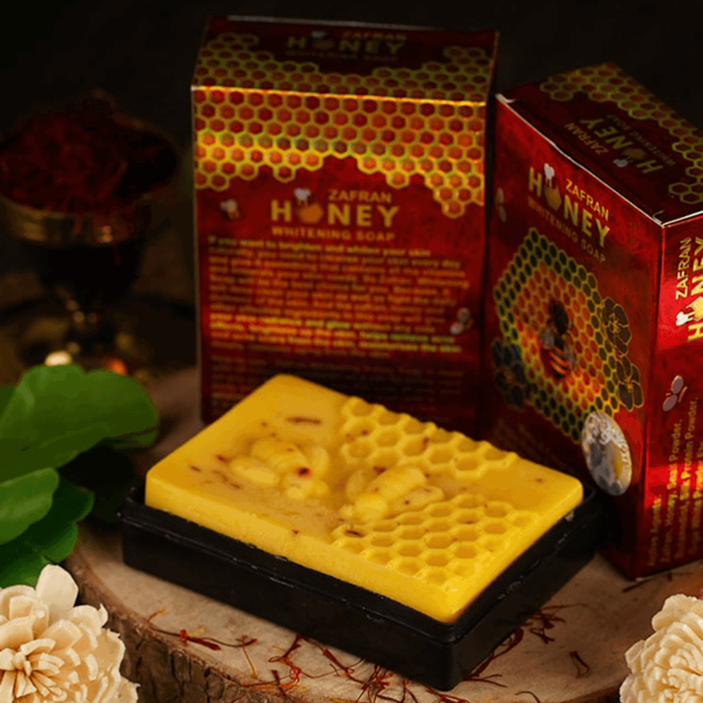 Zafran Honey Whitening Soap - 100g  