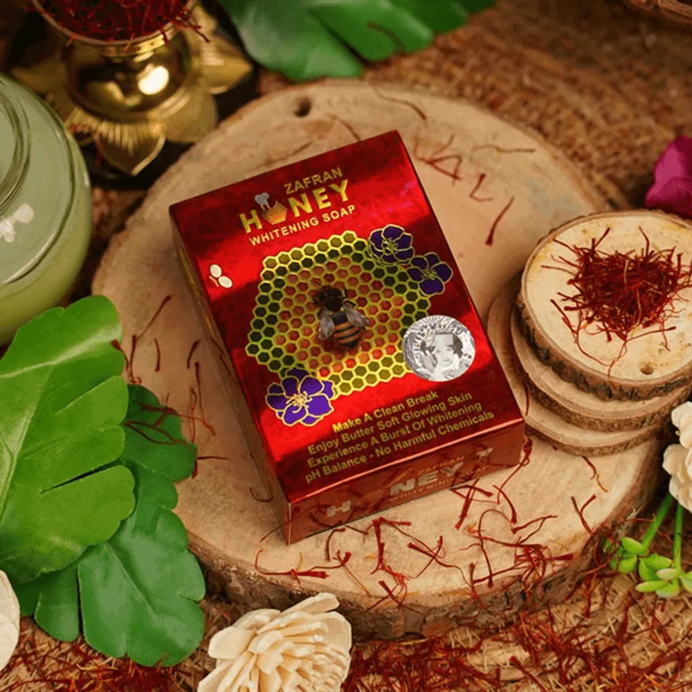 Zafran Honey Whitening Soap - 100g  