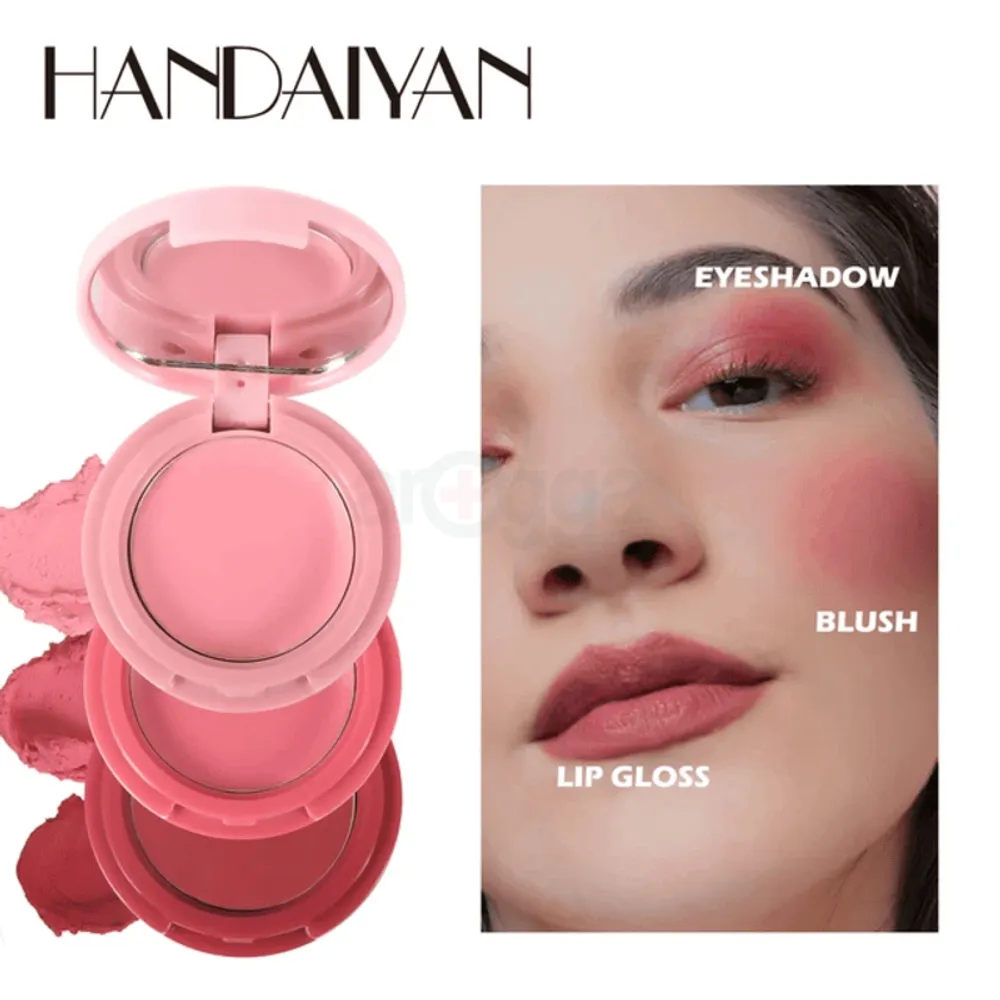Handaiyan Tint Trio Wonder 3 in 1 Lip & Cheek Cream Tint  