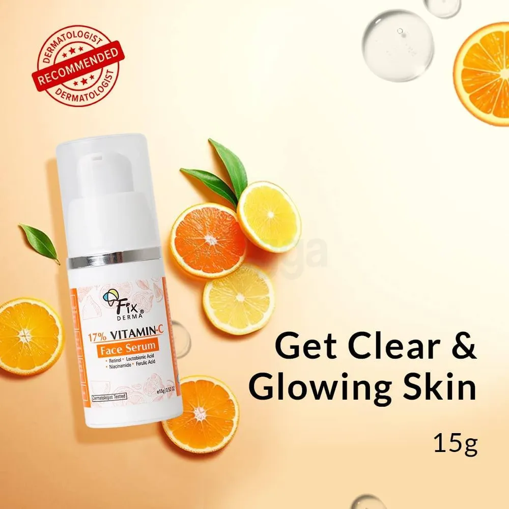 Fixderma 17% Vitamin C Face Serum 15g  